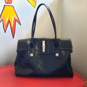 Michael Kors - Black Leather Shoulder Bag - Large Handbag